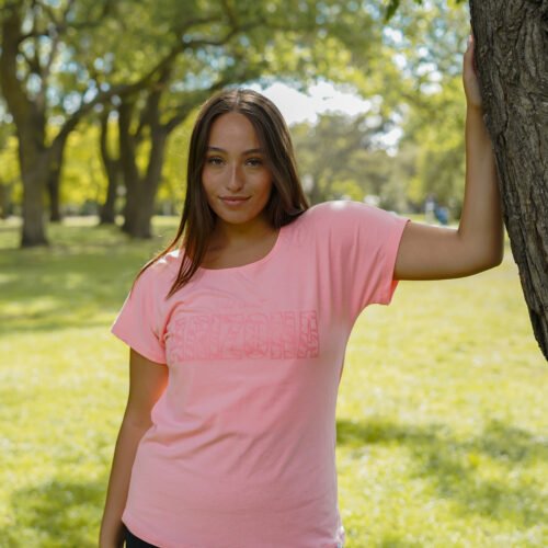 Remera mangas cortas con estampa sectorizada