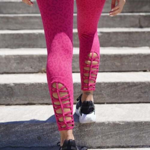 Calza larga chupín estampada