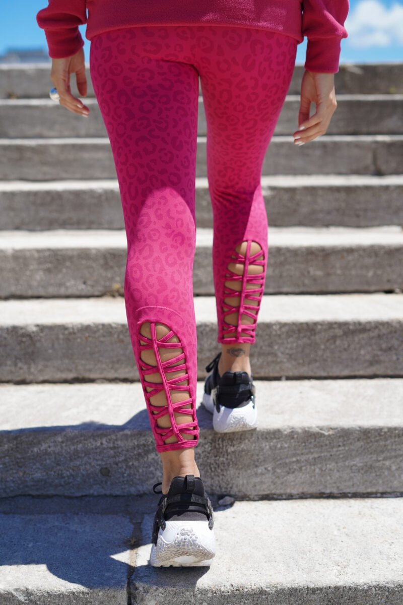 Calza larga chupín estampada
